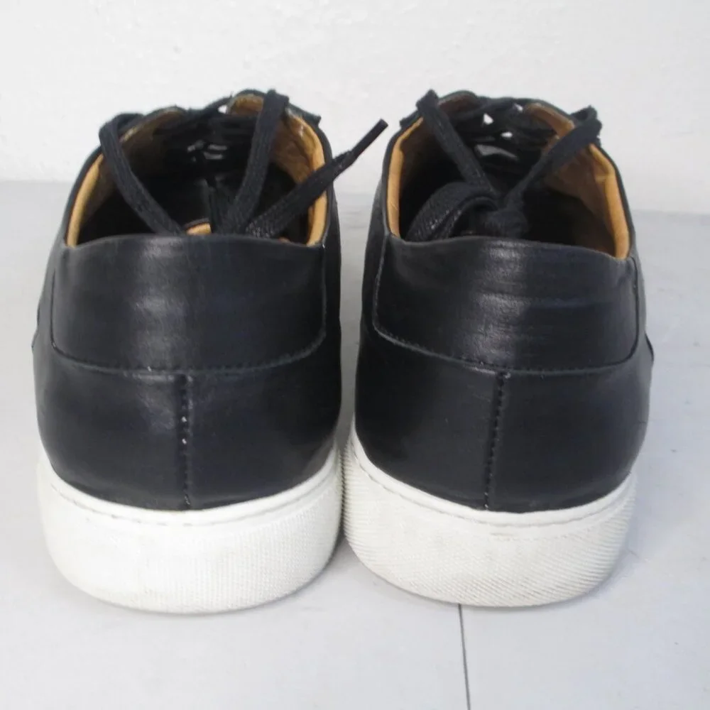 Beckett Simonon Garcia Mens Black Size 13 Leather Sneakers Lace up Shoes